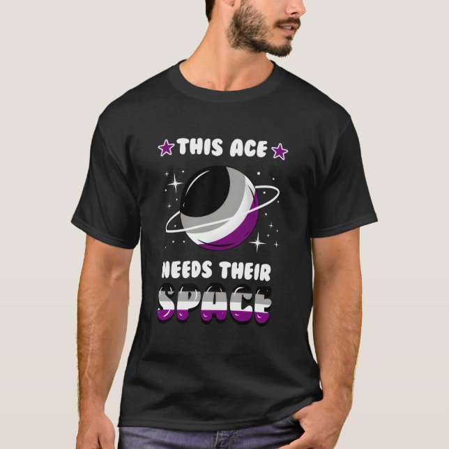T-shirt Cette As A Besoin De Leur Space Ace Pride (Devant)