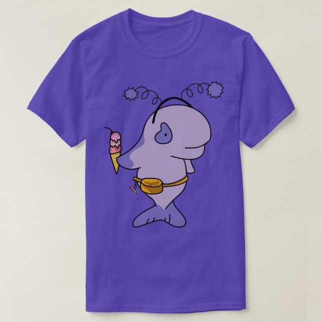 T-shirt Cette baleine adore la glace (Design devant)
