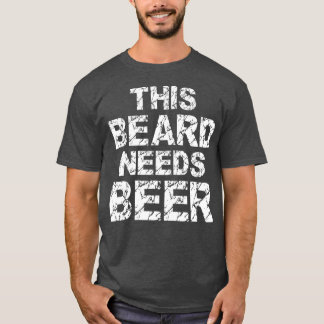 T-shirt Cette Barbe A Besoin De Bière Drôle Cadeau De Barb