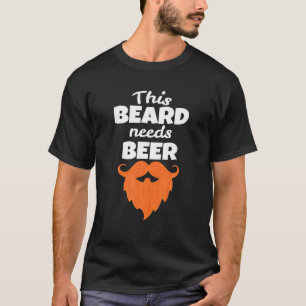 T-shirt Cette Barbe A Besoin D'Une Bière Drôle Dit St. Pat
