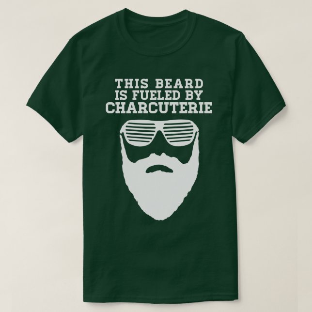 T-shirt Cette barbe est alimentée 1 (Design devant)