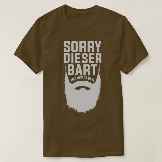 T-shirt Cette barbe prise Hipster drôle barbe 1 (Design devant)