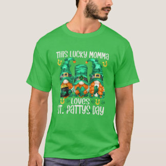 T-shirt Cette Chanceuse Momma Aime St. Pattys Day - Funny 