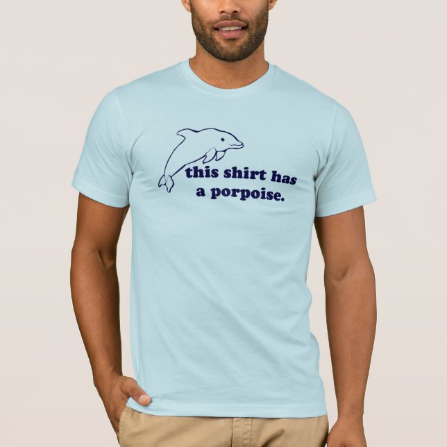 T-shirt Cette chemise a un marsouin (Devant)