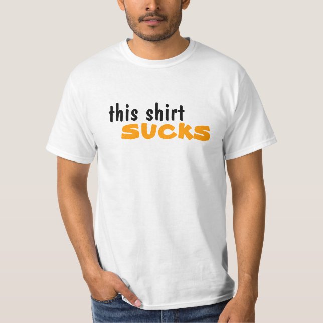 T-shirt Cette chemise me suce (Devant)