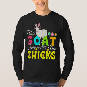 T-shirt Cette Chèvre A Tous Les Poussins Joli Lapin De Pâq