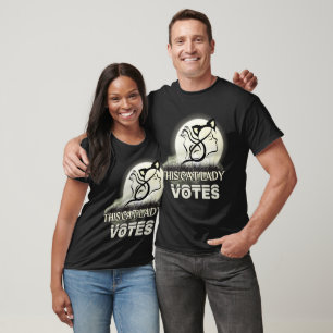 T-shirt Cette dame de chat vote kamala harris