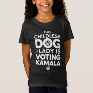 T-Shirt Cette dame de chien sans enfants vote pour l'élect