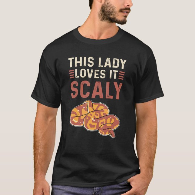T-shirt Cette Dame L'Aime Scaly Royal Python Banana Ball (Devant)