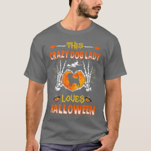 T-shirt Cette Dingue Femme Affenpinscher Aime Halloween 