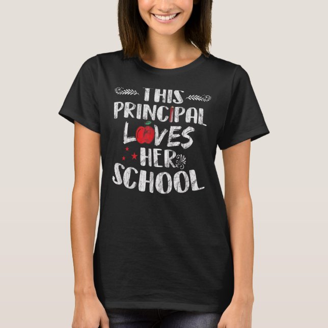 T-shirt Cette Directrice Aime Son École Primaire Princi (Devant)