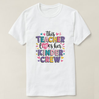 T-shirt Cette Enseignante Aime Son Kinder Valentines Day L