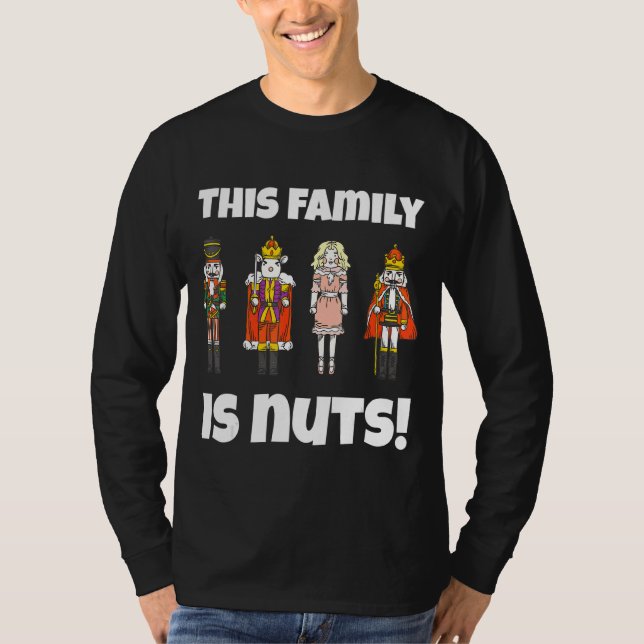 T-shirt Cette Famille Est Nuts Nutcracker Squad Correspond (Devant)
