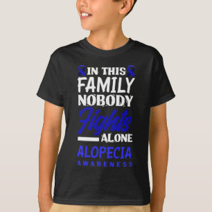 T-shirt Cette Famille Personne ne combat seul Alopécie