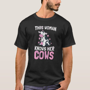 T-shirt Cette Femme Connaît Ses Vaches Milk Farmer Dairy F