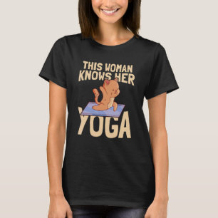T-shirt Cette Femme Connaît Son Yoga Exercice Méditation Y