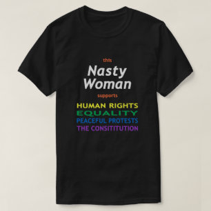 T-shirt Cette Femme Nasty soutient l'égalité des droits hu