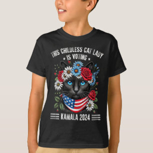 T-shirt Cette Femme Sans Enfant Vote Kamala-harris 20