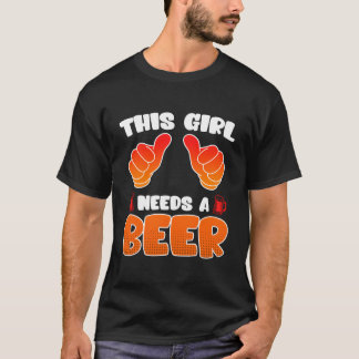 T-shirt Cette Fille A Besoin D'Une Pause Printemps Vacance
