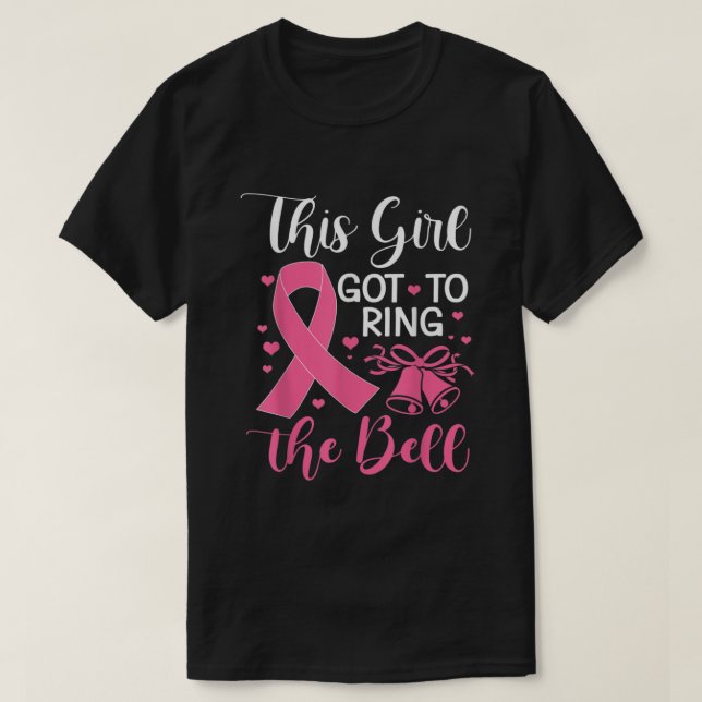 T-shirt Cette fille a fait sonner la Bell Chemo Grad Breas (Design devant)