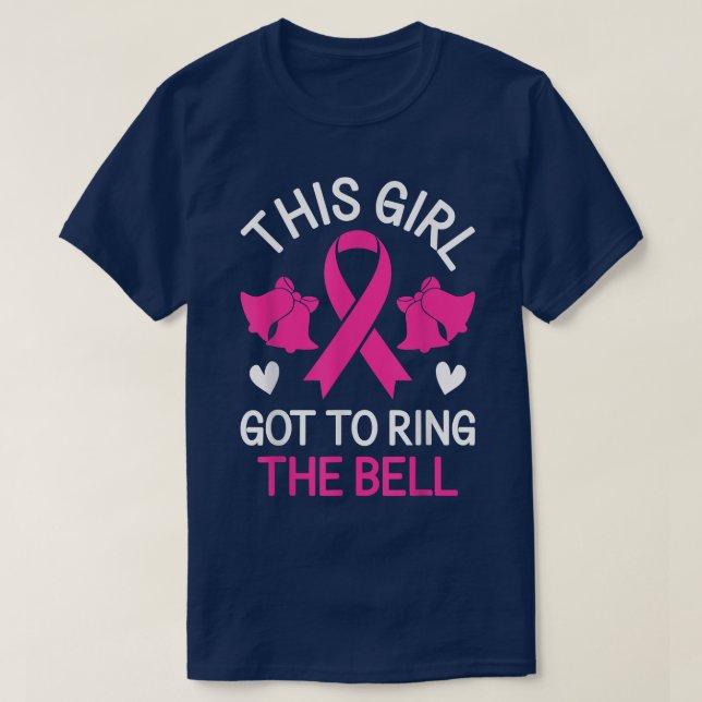 T-shirt Cette fille a fait sonner la Bell Chemo Grad Breas (Design devant)