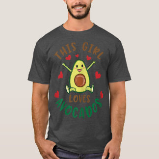 T-shirt Cette fille adore Avocados863