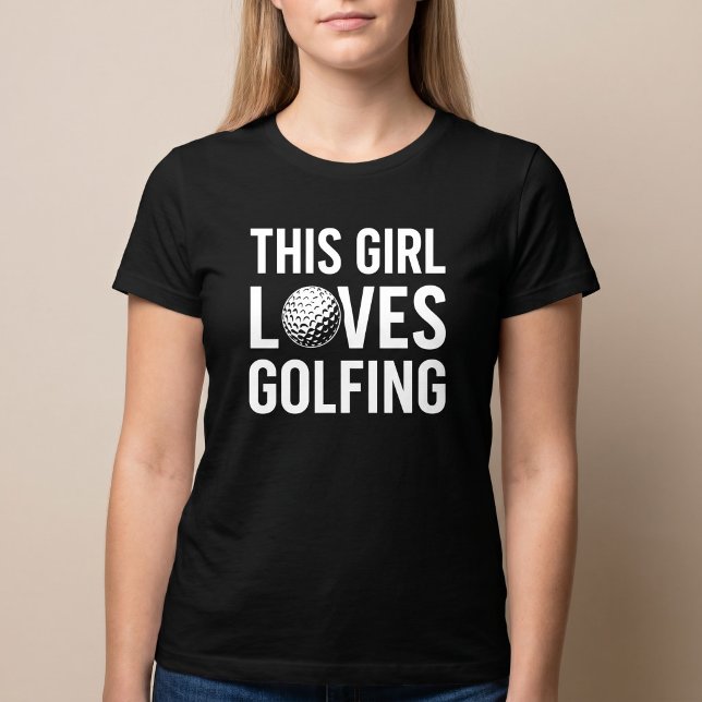 T-shirt Cette fille adore le golf (Créateur téléchargé)