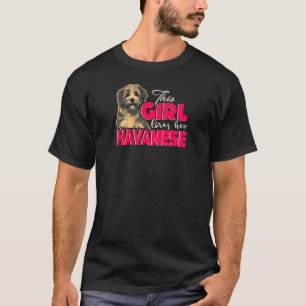 T-shirt Cette fille adore son chien Havanais 4