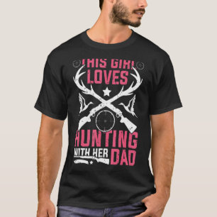 T-shirt Cette Fille Aime Chasser La Fille Avec Son Père De