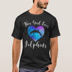 T-shirt CETTE FILLE AIME DOLPHINS Femmes Maman Enfants Dau