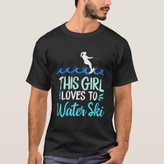 T-shirt Cette Fille Aime Faire Du Ski Nautique