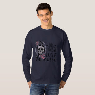 T-shirt Cette fille aime Halloween
