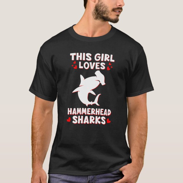 T-shirt Cette Fille aime Hammerhead Sharks Event Week (Devant)