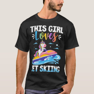 T-shirt Cette Fille Aime Jet Ski Jet Ski Fille Ski Féminin