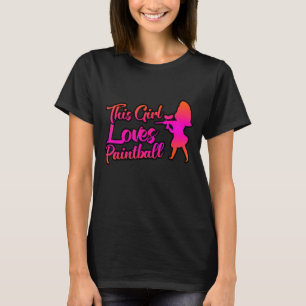 T-shirt Cette Fille Aime Le Paintball
