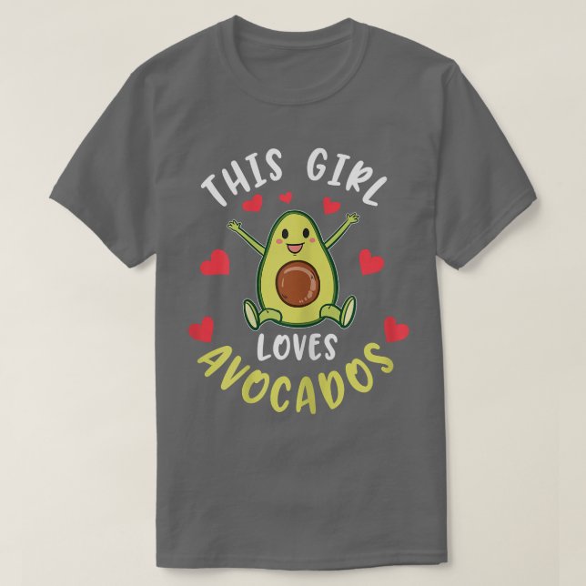 T-shirt Cette fille aime les avocats (Design devant)