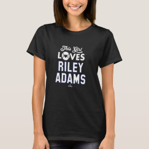 T-shirt Cette fille aime Riley Adams Washington Baseball M