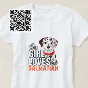 T-shirt Cette Fille Aime Sa Dalmatienne