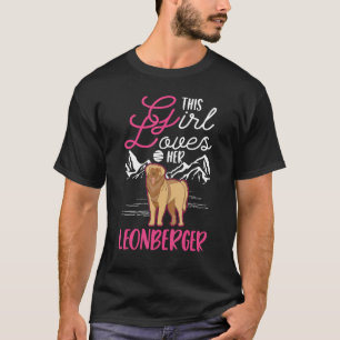 T-shirt Cette fille aime sa fille Leonberger