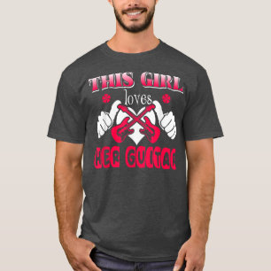 T-shirt Cette Fille Aime Sa Guitare Cute Guitare Girl2955