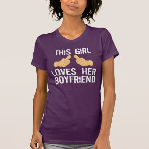T-shirt Cette fille aime son ami