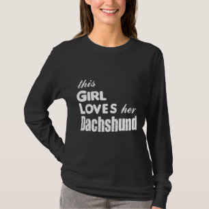 T-shirt Cette Fille Aime Son Dachshund