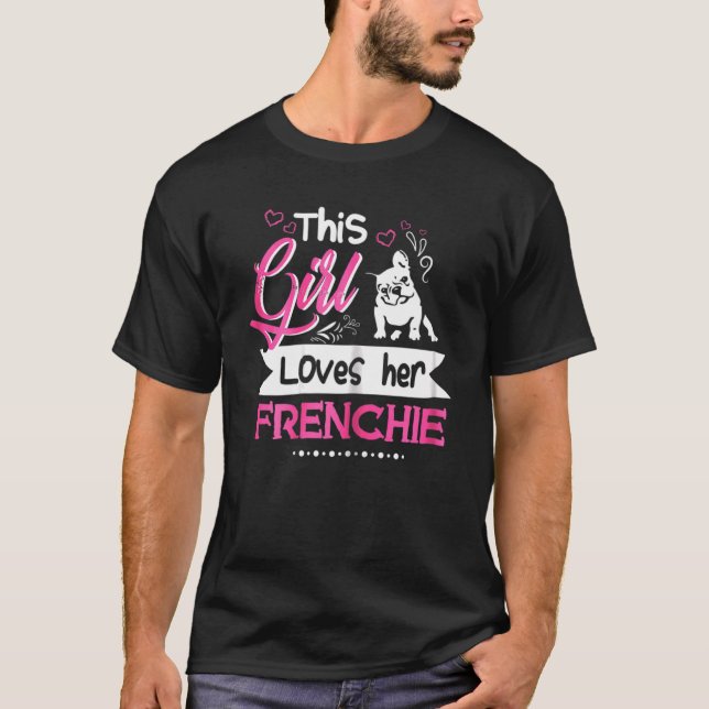 T-shirt Cette Fille Aime Son Français Pour Les Femmes (Devant)