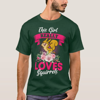 T-shirt Cette fille aime vraiment les écureuils 2