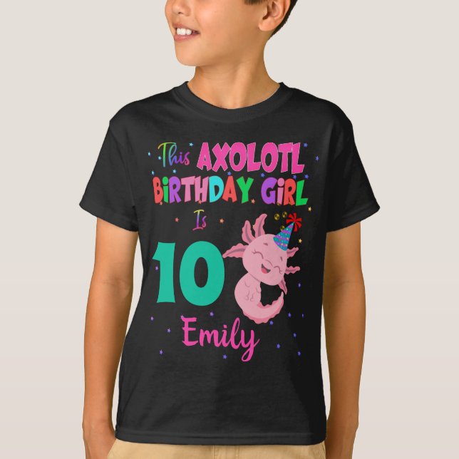 T-shirt Cette fille Axolotl est Amphibian Salamander T-Shi (Devant)