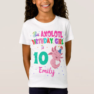 T-Shirt Cette fille Axolotl est une salamandre amphibie