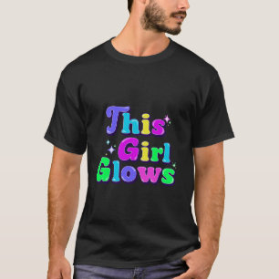 T-shirt cette fille brille pour les enfants cravate teintu