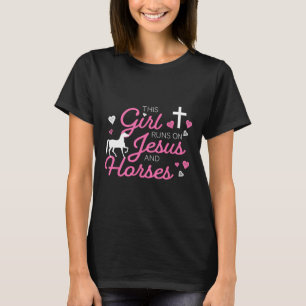 T-shirt Cette Fille Coule Sur Jésus Et Cheval Équitation É