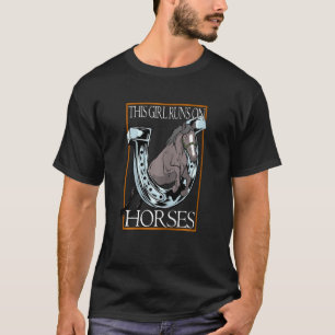 T-shirt Cette Fille Coule Sur Les Chevaux Fier Fille Campa