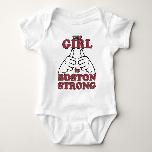 T-shirt Cette FILLE est Boston fort (Devant)